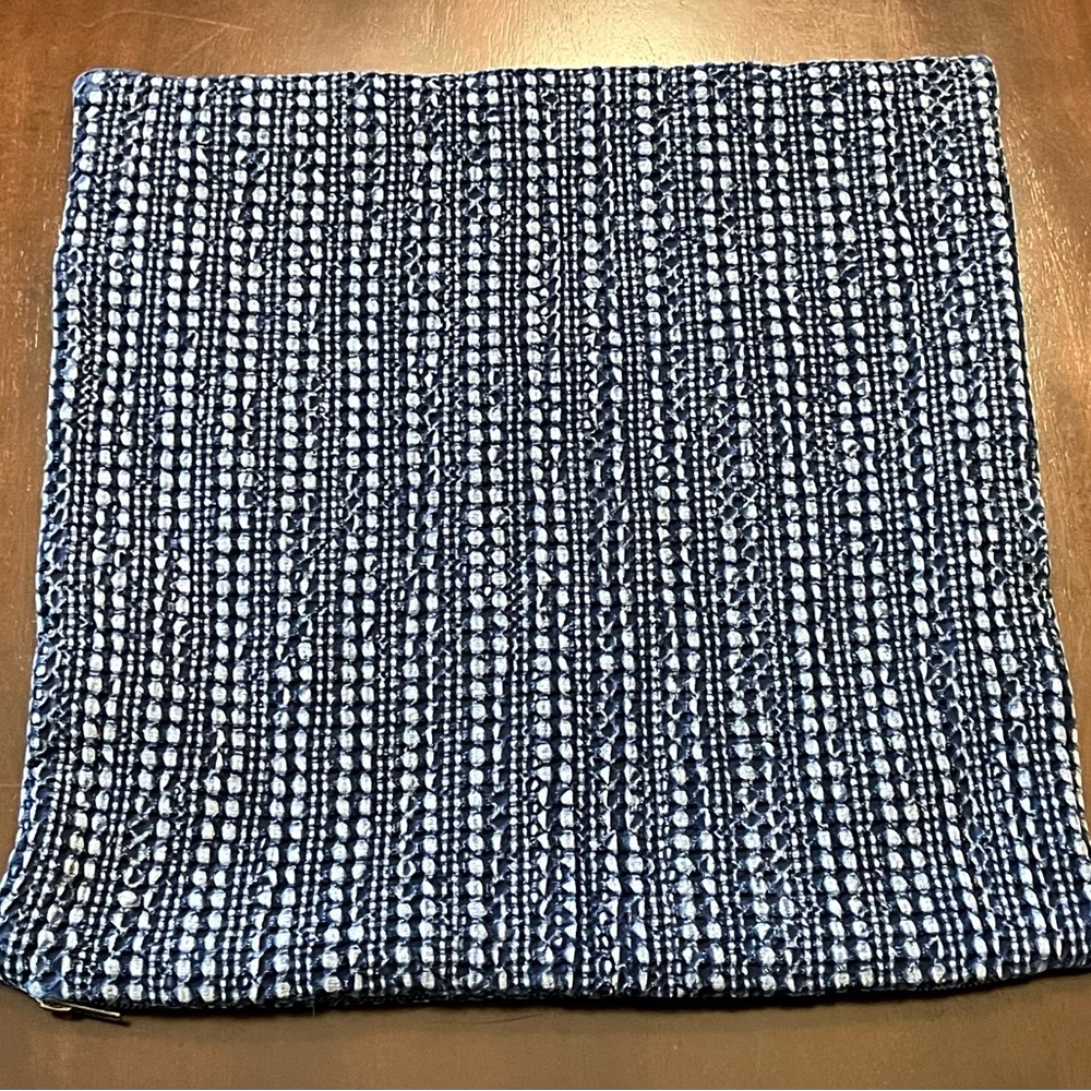 Pottery Barn Stonewashed Honeycomb Throw Pillow Cover